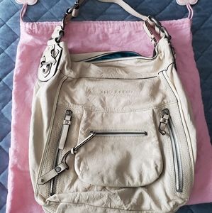 Juicy couture large white leather bag w/dustbag